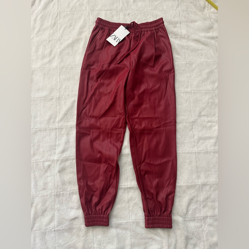 Zara Kids Burgundy Joggers